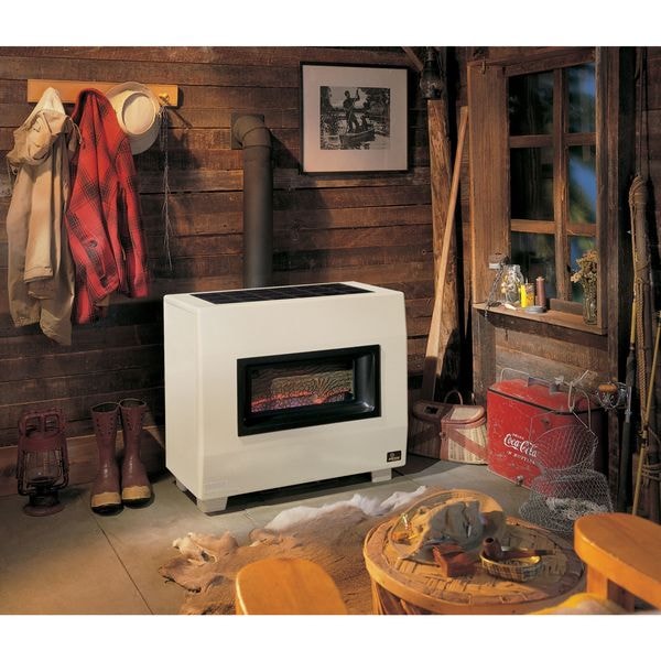 Gas Fired Room Heater, 34 In. W, LP