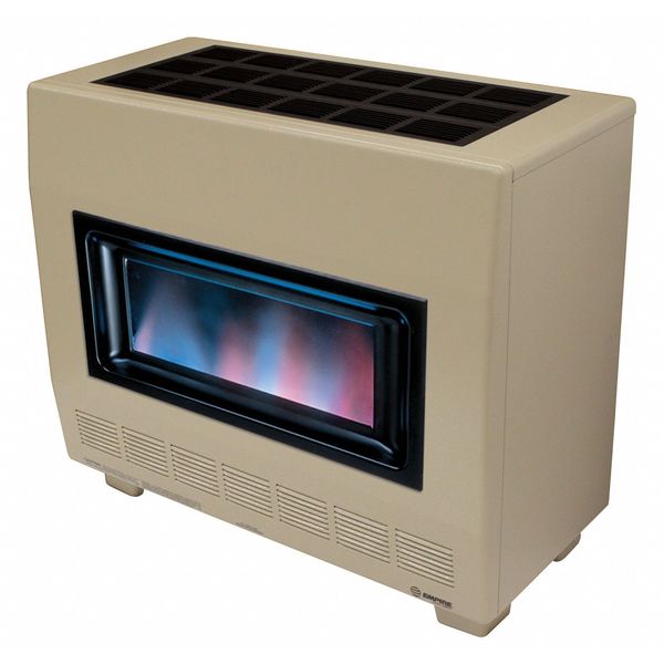 Gas Fired Room Heater, 20 In. D, 34 In. W