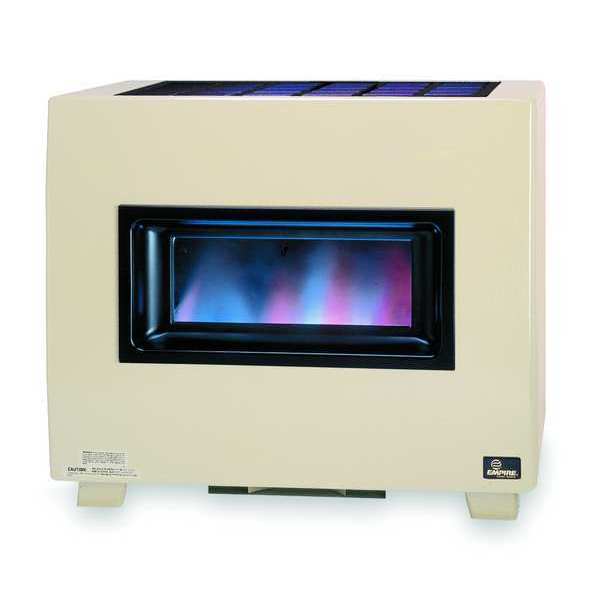 Gas Fired Room Heater, 20 In. D, 34 In. W