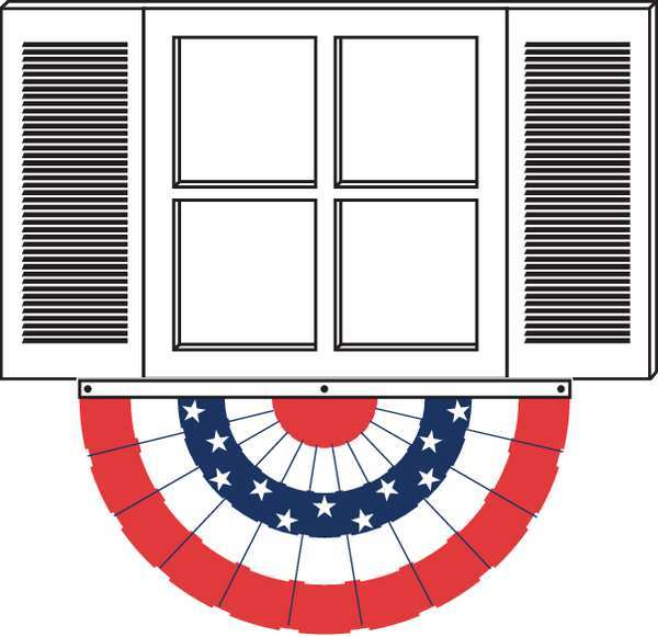 US Bunting Fan, 4x8 Ft