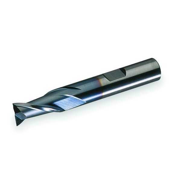 2-Flute HSS Square Single End Mill Cleveland HG-2-TC TiCN 3/16