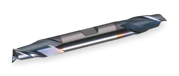 2-Flute Cobalt 8% Square Double End CenterCut Finisher CTD HDC-2-TC TiCN 3/16x3/8x7/16x3-1/4