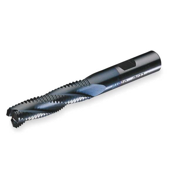 4-Flute Cobalt 8% Coarse Square Single Roughing End Mill Cleveland RG8-TC TiCN 3/8x3/8x3/4x2-1/2