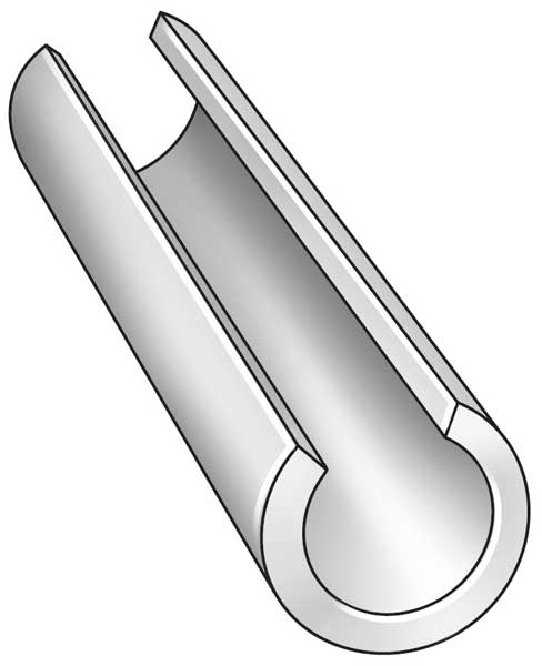 White UHMW Polyethylene Full Round Stock 120 in L