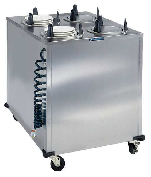 Heated 4-Stack Plate Dispenser Cabinet; Fits Plates 9-1/4