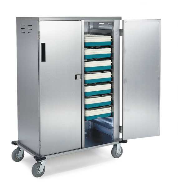 Stainless Steel Elite Series 20 Tray Delivery Cart; 1 Tray per Ledge