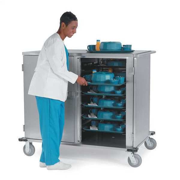 Stainless Steel Elite Series 20 Tray Delivery Cart; 2 Trays per Ledge