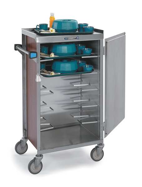 Laminate Exterior Enclosed Late Tray Delivery Cart