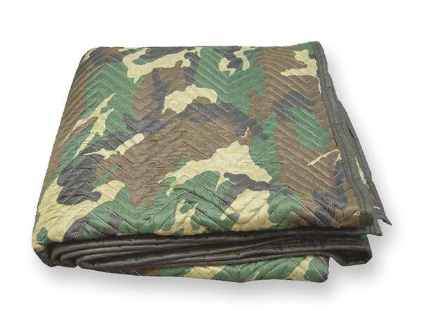 Quilted Moving Pad, 72 In. L, Camo, PK12