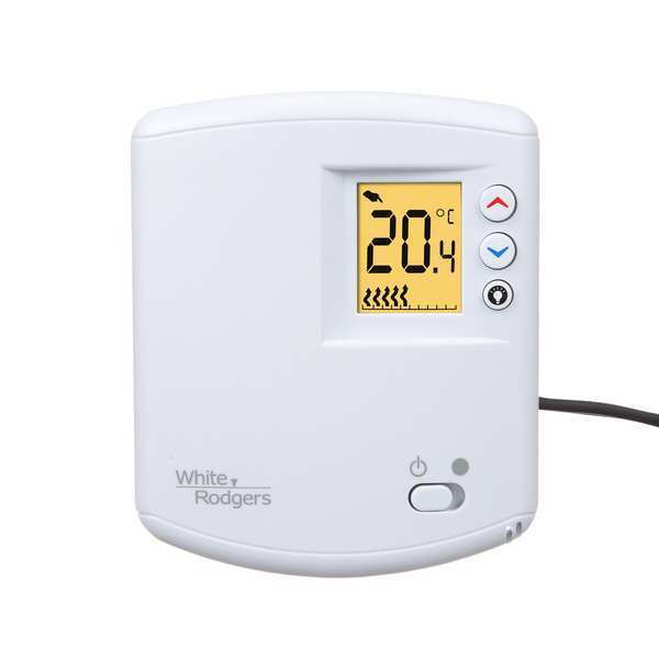 Line Voltage Thermostat, Open on Rise, Vertical, SPST, 120/240VAC