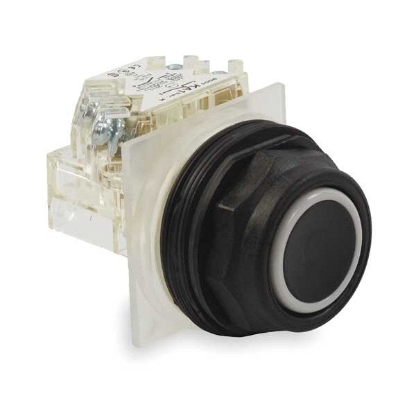 Non-Illuminated Push Button, 30 mm, 1NC, Black