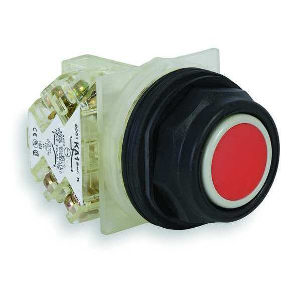 Non-Illuminated Push Button, 30 mm, 1NO/1NC, Red