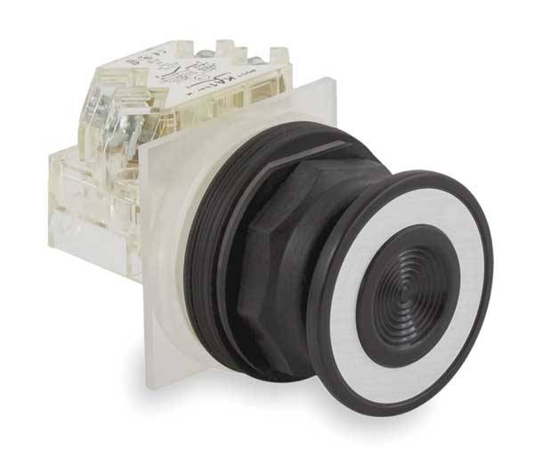 Non-Illuminated Push Button, 30 mm, 1NO/1NC, Black