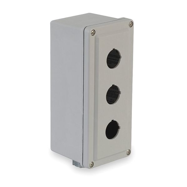 Pushbutton Enclosure, 30mm, 3 Hole, Plastic