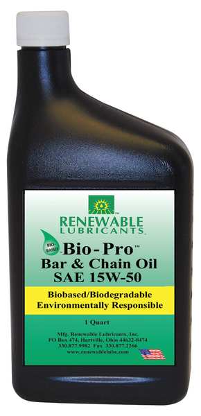 Bar & Chain Lube, 15W-50, Bio-Pro(TM), 1 Qt