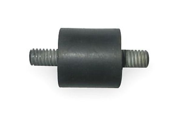 Vibration Isolator, 50 Lb Max, 1/4-20, Material: Rubber