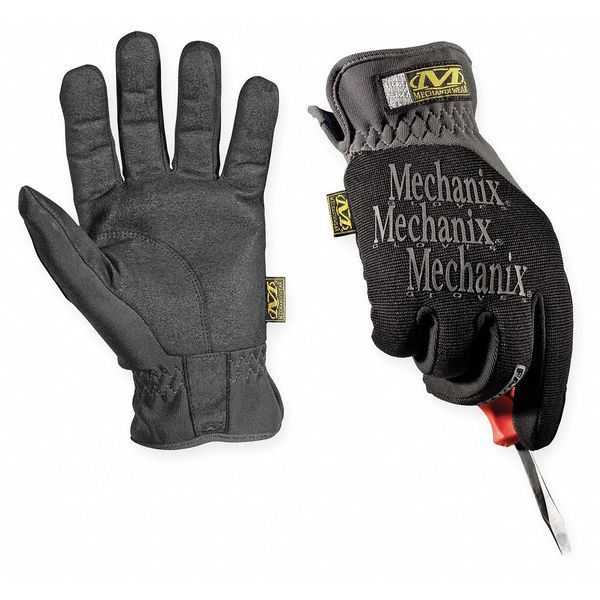 Mechanics Gloves, FastFit, TrekDry Material, High Dexterity, Black, XL, 1 Pair