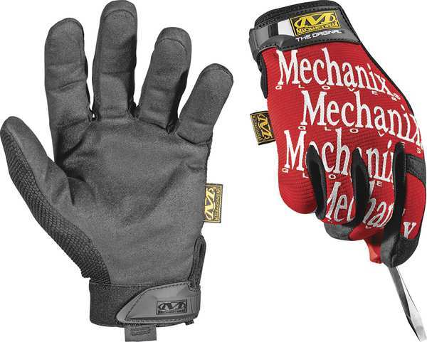 Mechanics Gloves, L, Red, Seamless, Form Fitting Trek Dry(R)