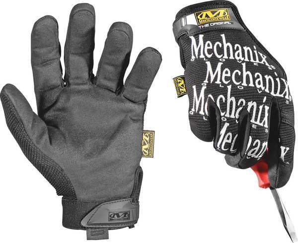 Mechanics Gloves, 2XL, Black, Seamless, Trekdry(R)