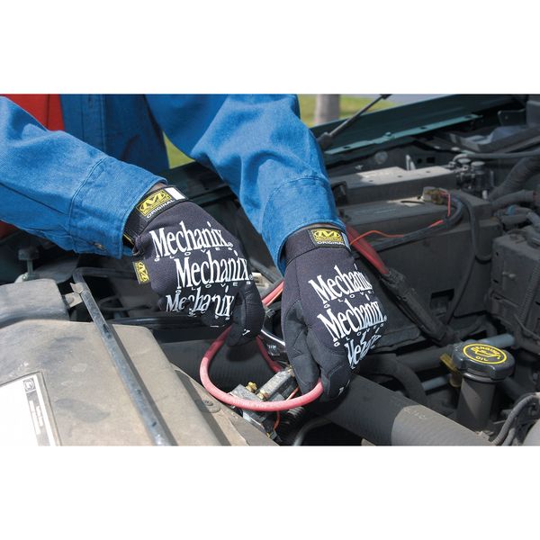 Mechanics Gloves, L, Pink Camo, Synthetic Leather, Spandex