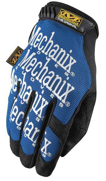 Mechanics Gloves, 2XL, Blue, Seamless, Form Fitting Trek Dry(R)