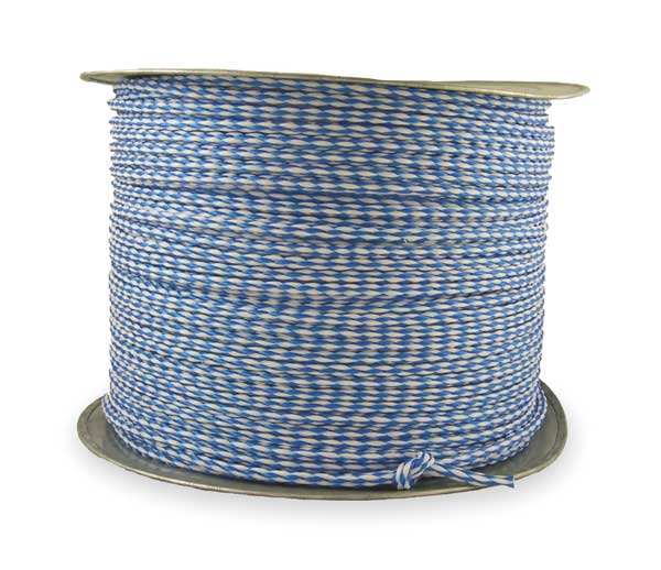 Rope, PPL, Hollow Braid, 7/32In dia, 1000 ft
