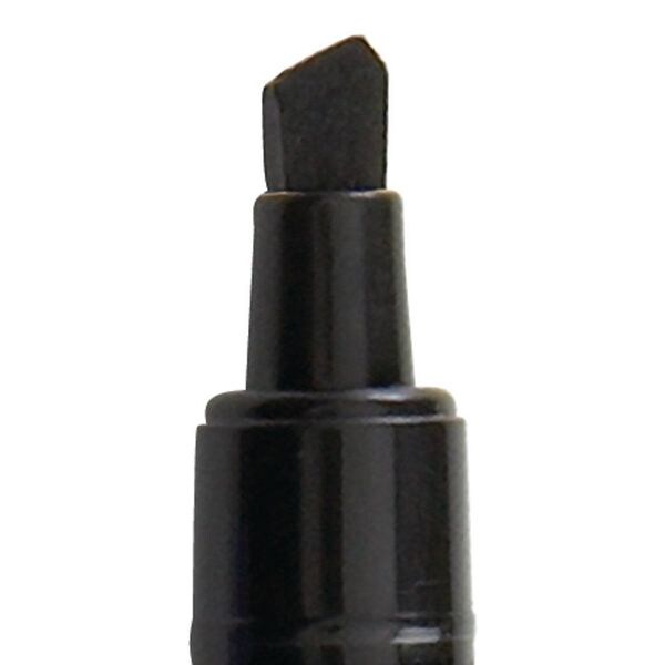 Dry Erase Marker Set, Chisel Tip, Black, PK12