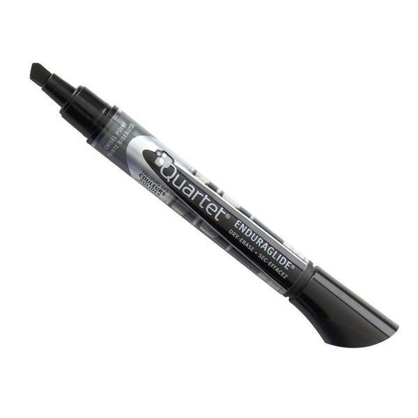 Dry Erase Marker Set, Chisel Tip, Black, PK12