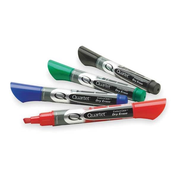 Dry Erase Marker Set, Chisel Tip, Assorted, PK4