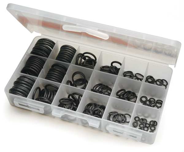 O-Ring Asst, Buna N, 192 PC, 19 Sizes