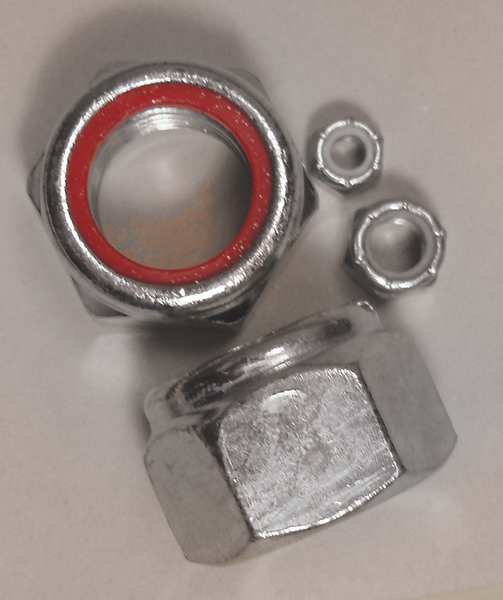 Zinc Plated Finish Steel Nylon Insert Hex Lock Nut Assortment, 267 pc.