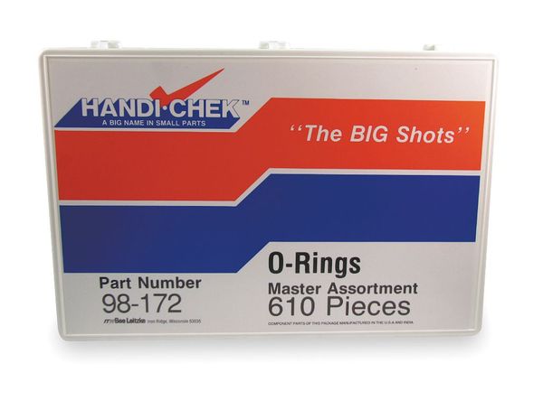O-Ring Asst, Buna N And Viton, 610 PC