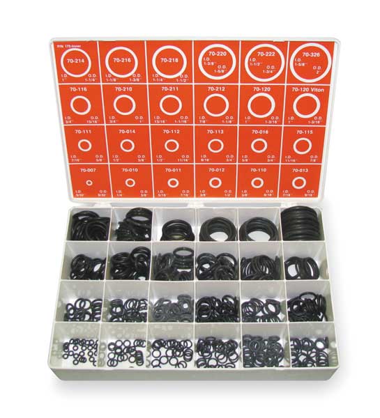 O-Ring Asst, Buna N And Viton, 610 PC