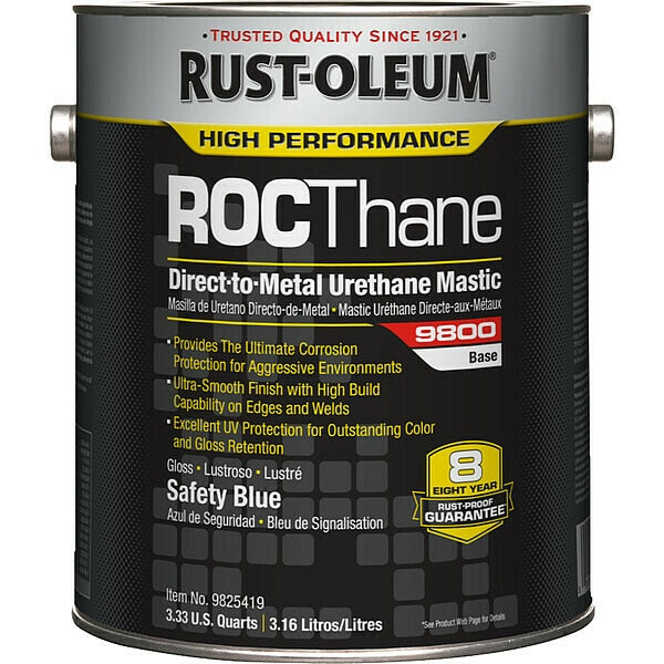 9800 Urethane Mastic, Safety Blue, 1 gal.