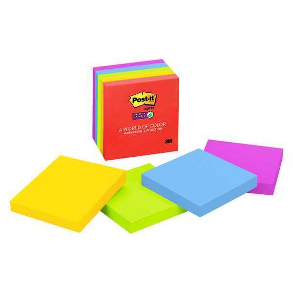 Super Sticky Notes, 3x3 In., Marrakesh, PK5