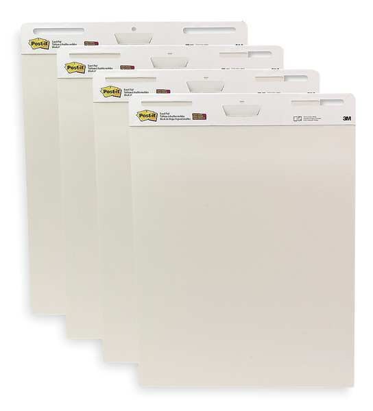 Easel Pad, Plan, 30 In., White, PK4