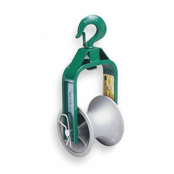 Cable Puller Sheave, Hook Type, 12 In