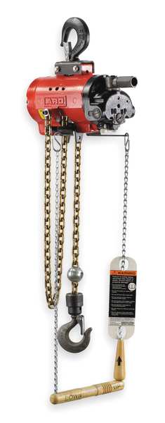 Air Chain Hoist, 4400 lb. Cap., 10 ft. Lft