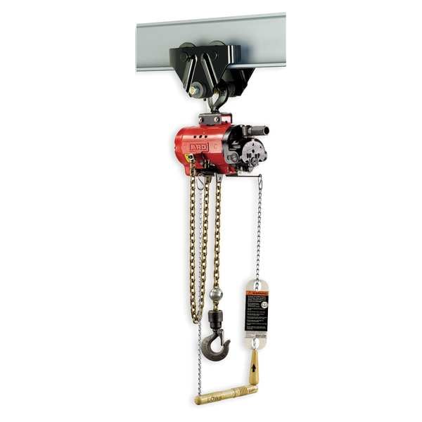 Air Chain Hoist, 2200 lb. Cap., 10 ft. Lft