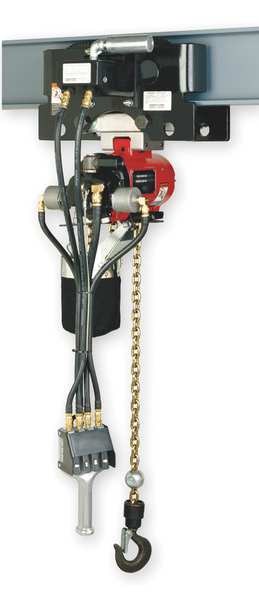Air Chain Hoist, 2200 lb. Cap., 10 ft. Lft