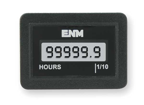 Hour Meter, LCD, Flush Mount, LCD, 6 Digit