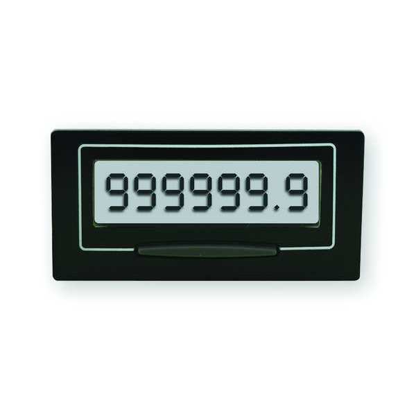LCD Hour Meter, Self Powered, Rectangular
