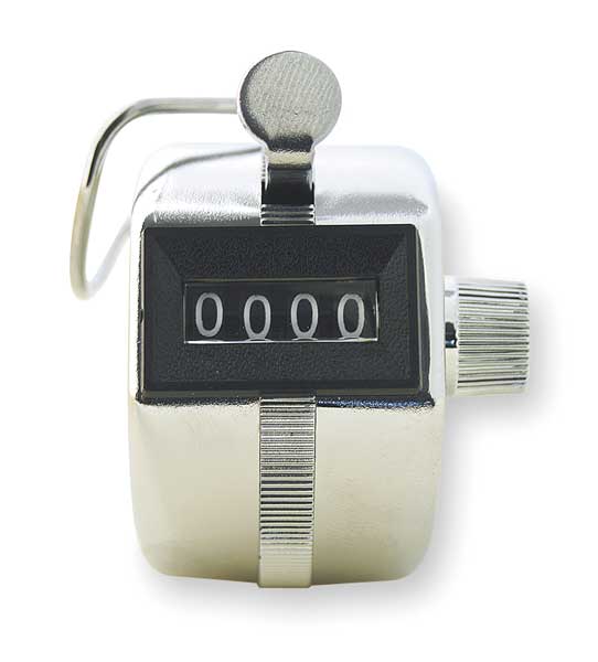 Counter, Mechanical, 4 Digit, Hand Tally