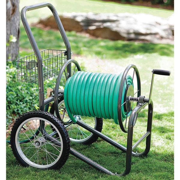 Portable Hose Cart, Steel, 17 In. Dia.
