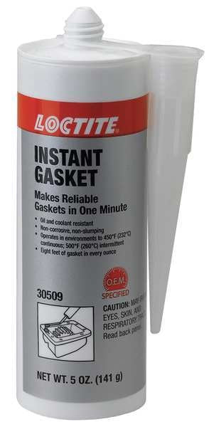 Instant Sealing, Oil-Resistant Gasket Maker, 5 oz, Black, Temp Range -65 to 500 Degrees F