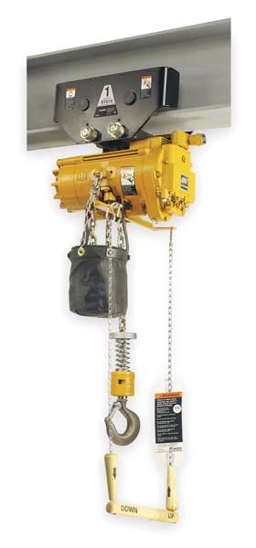 Air Chain Hoist, 1100 lb. Cap., 10 ft. Lft
