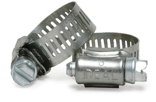 Hose Clamp, 7/16 to 1 In, SAE 8, SS, PK10