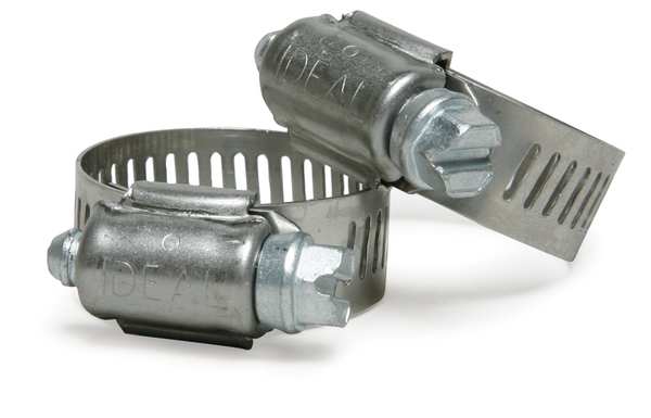 Hose Clamp, 1/2 to 1-1/4In, SAE 12, SS, PK10