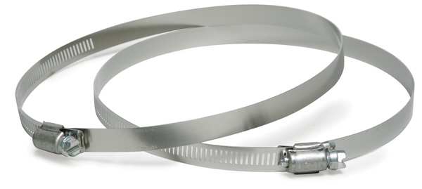 Hose Clamp, 5 to 7 In, SAE 104, SS, PK10