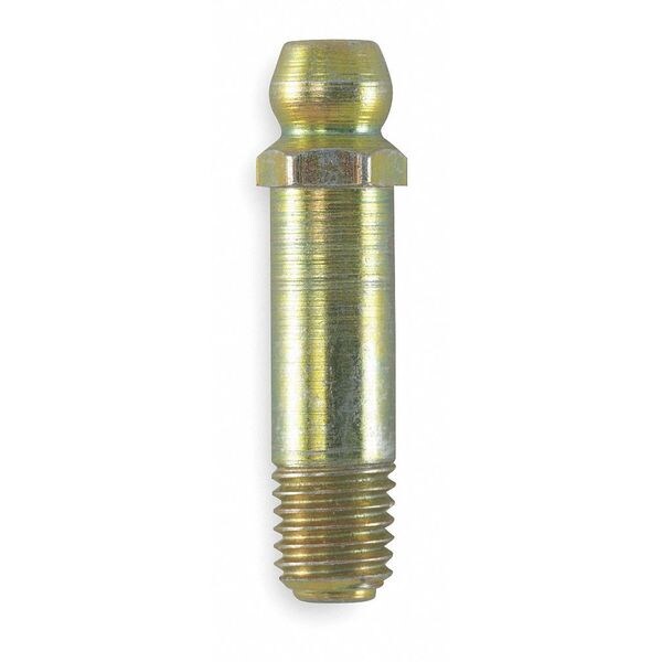 Grease Fitting, Str, 1/4-28Sae 1.13OA, PK10